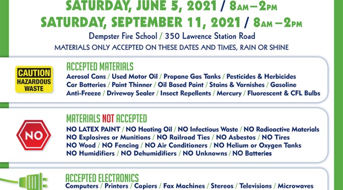 MCIA Hazardous Waste Collection and Electronics Recycling Event This Saturday, June 5th